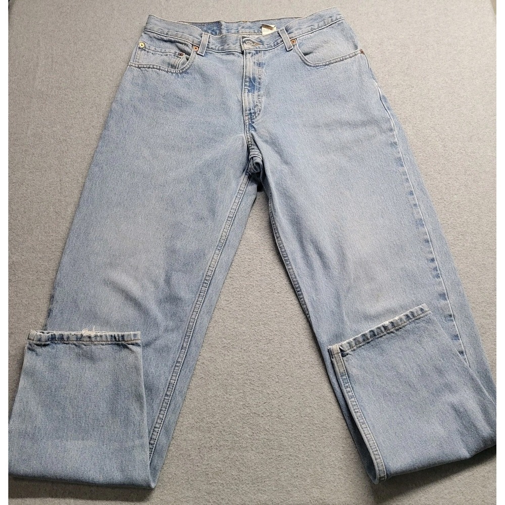 Vintage Levi's 560 Jeans Men's 33x34 Blue Denim Cotton Loose Fit Tapered 90s USA